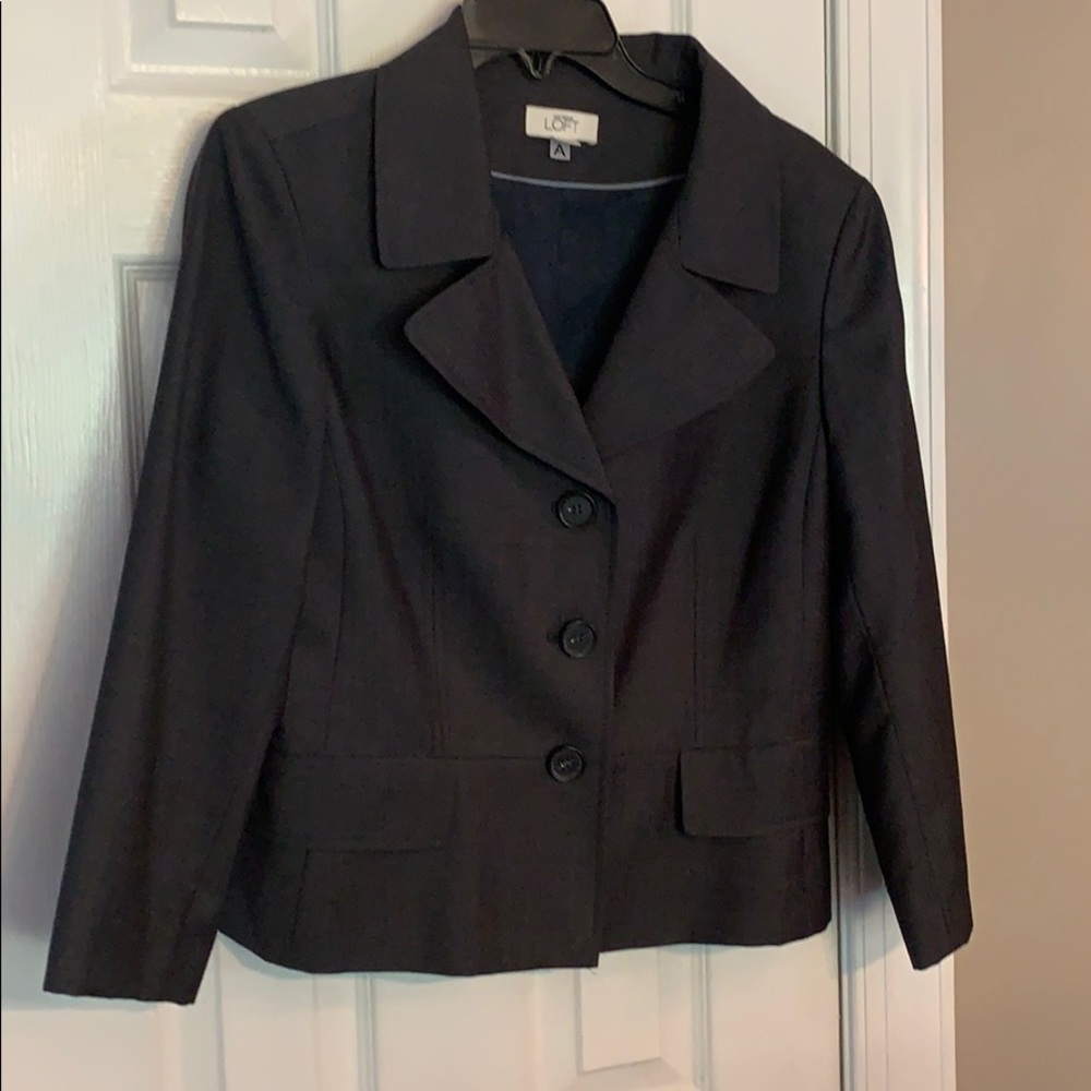 Ladies Gray Crop Suit Jacket